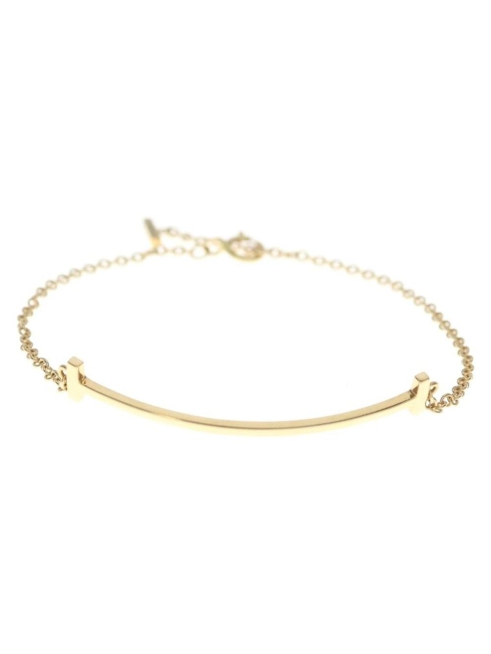 Tiffany & Co T Smile Small 18K Yellow Gold Bracelet